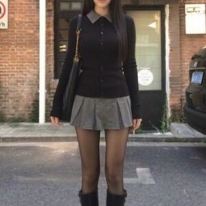 NWOT Refuge Denim Pleated Mini Skirt